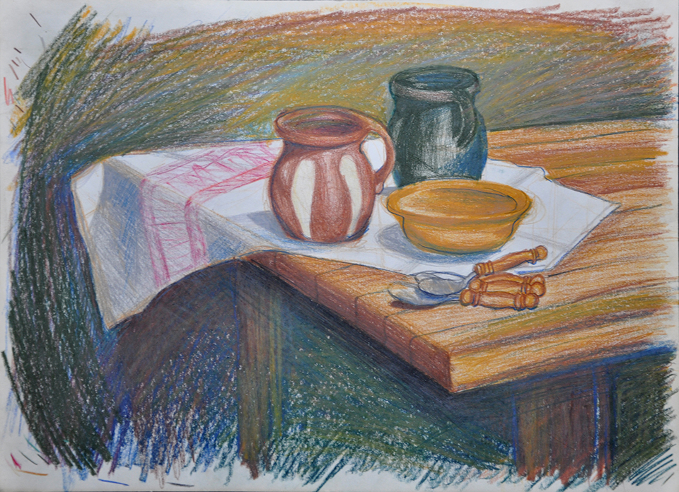 technique: pastel on paper : 42 x 30 cm year: 1990