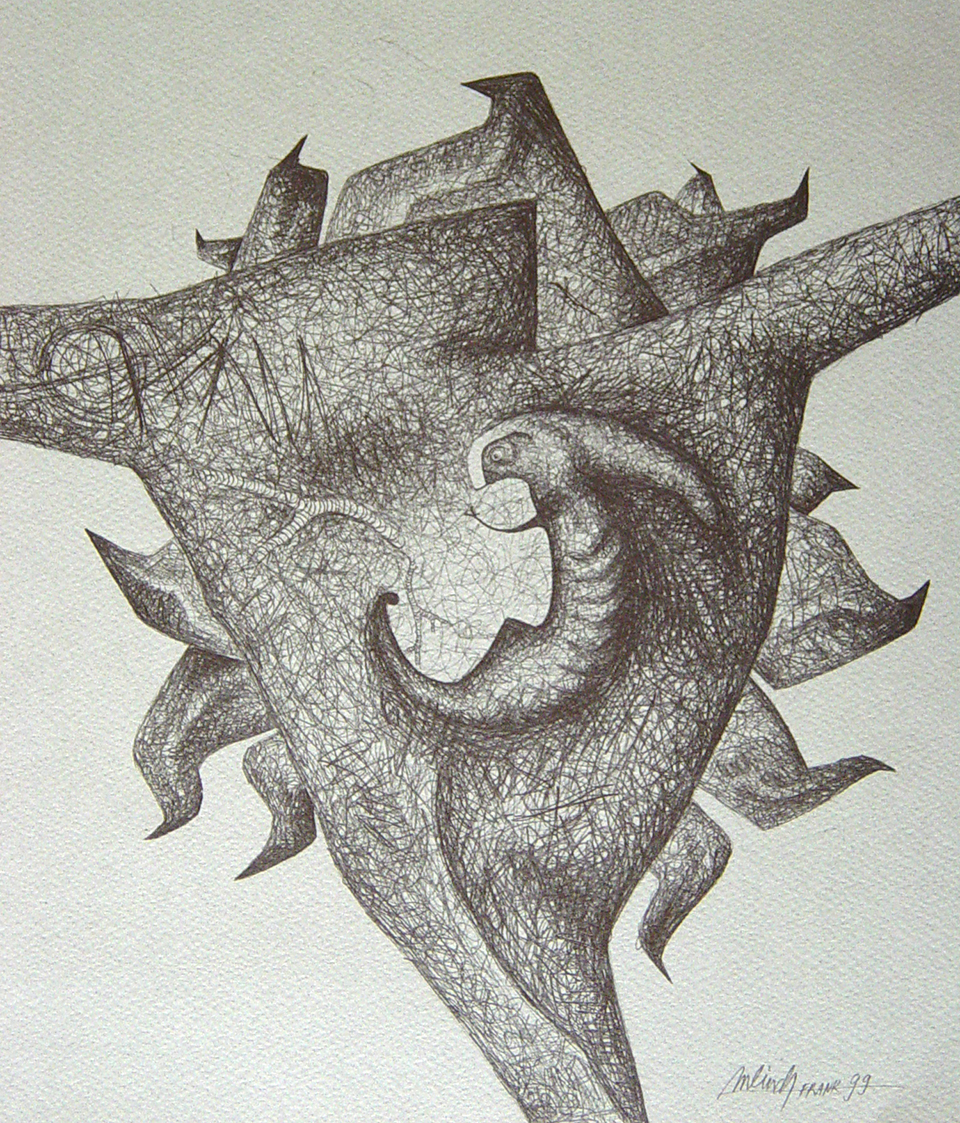technique: pencil on paper dimension: 25 x 21 cm year: 1999