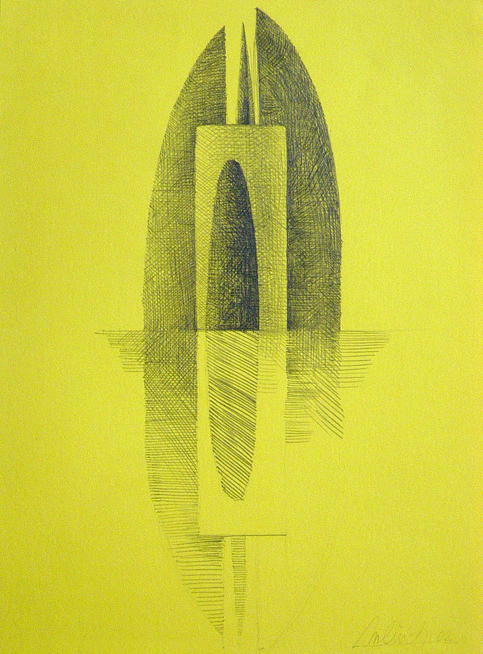 technique: pencil on paper dimension: 30 x 21 cm year: 2002