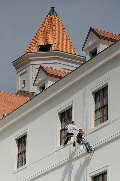 Nater fasády Bratislavského hradu